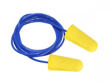 Tapón auditivo detectable al metal de espuma, protector auditivo de PU desechable EC-1003A-C