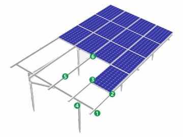 Soporte para paneles solares sobre suelo PGT5