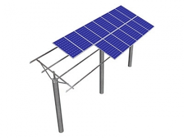 Soporte para paneles solares en piscifactorías