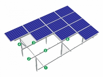 Soporte para paneles solares sobre suelo GT5