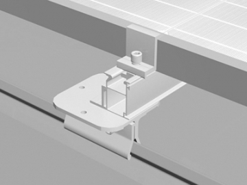 Soporte de paneles solares PV en techo (abrazadera Klip-Lok)