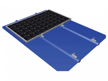 Soporte para paneles solares PV en techo plano (con abrazadera de extremo)
