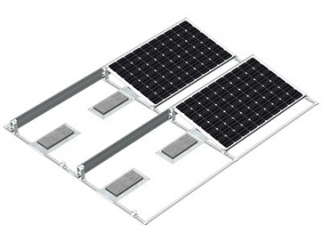 Soporte para paneles solares en techo (montaje en base de concreto)