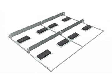Soporte para paneles solares en techo (montaje en base de concreto)