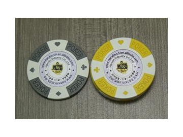 Fichas y token de póker de arcilla
