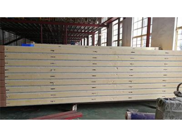 Material de construcción para almacenamiento frigorífico (Techo, puerta y panel de aislamiento)