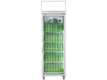 Expositor de bebidas con sistema de refrigeración de montaje superior