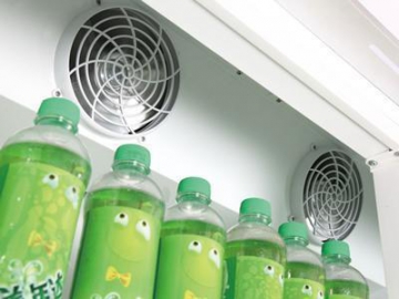 Expositor de bebidascomercial con sistema de refrigeración de montaje superior