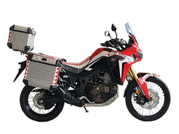 Cajas de aluminio con rack (Para motocicletas marca Honda)
