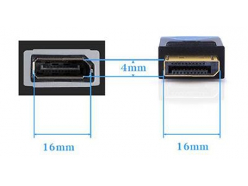 Cable DisplayPort 1.2, cable de visualización plano