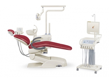Versión estándar de la unidad dental portátil HY-E60  (sillón dental integrado, luz LED)