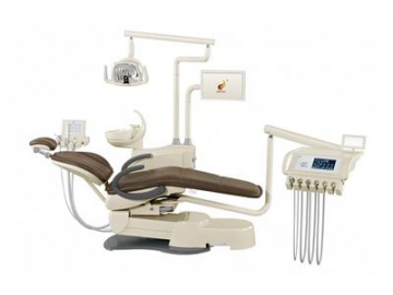 Unidad dental HY-E60 versión deluxe    (sillón dental integrado, unidades de operación múltiples, luz LED)