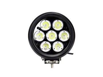 Luz de circulación LED redonda de 6 pulgadas con 7 LEDs Epistar 70W