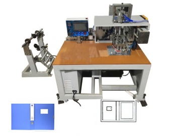 Máquina de producción semiautomática de archivador                  (Archivador de plástico con columna de etiqueta y tarjetero)