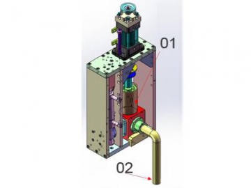 Llenadora de pistón vertical para líquidos de baja viscosidad