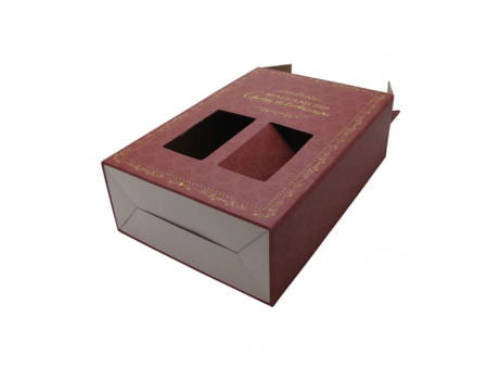 Caja de papel de dos piezas para vinos, caja de dos piezas