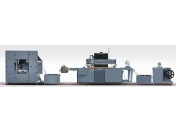 Máquina de serigrafía totalmente automática con impresión en bobina