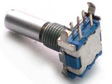 Codificador rotatorio con interruptor de eje metal redondo 11mm, EC11-2S
