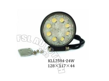 Lámpara LED circular para todoterreno 24W