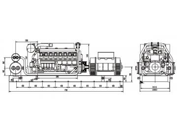 Grupo electrógeno/generador diesel de la serie 6000