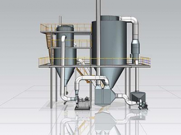 Procesador de lecho fluidizado con sistema de atomización superior para aglomeración y granulación