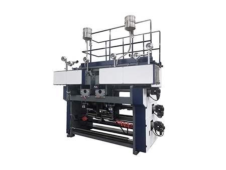 Máquina automática para fabricar bolsa de papel con asa retorcida y con asa plana