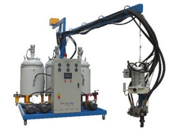 Máquina de inyección de poliuretano de baja presión, Serie LB (3 Componentes)
