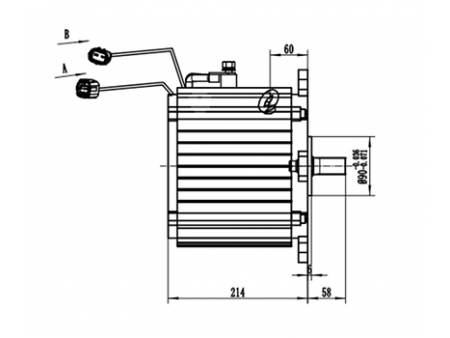 Motor de Tracción 6000-11000W (Sin Escobillas), TZ210BX-T