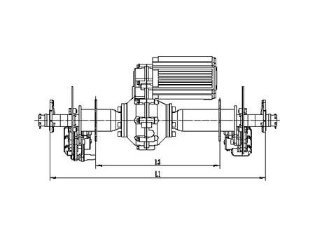 Sistema de ejes de transmisión trasera, Serie HQ12D; Puente Trasero para Vehículos a Motor