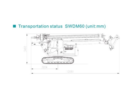 Perforadora Rotativa, SWDM60; Perforadora Rotativa Sobre Orugas