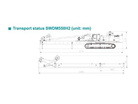 Perforadora Rotativa, SWDM550H2; Perforadora Sobre Orugas