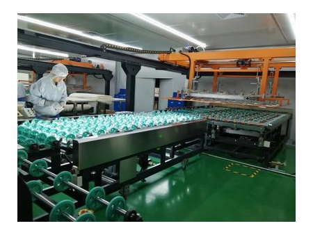 Línea de producción automática de vidrio laminado