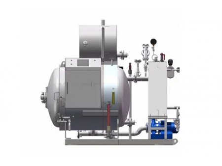 Retorta de rociado de agua con tanque de precalentamiento (con calefacción eléctrica)