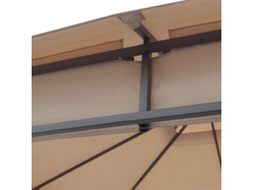 Gazebo/Cenador de techo suave (doble capa) 10' x 10'