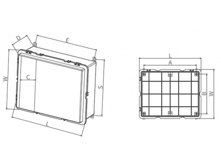 Gabinetes de Plástico SMC; Cajas de Pláastico Fotovoltaicas