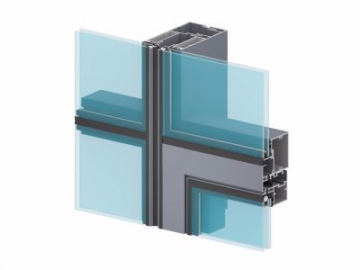 Sistema de muro cortina de aluminio