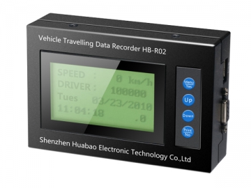 Registrador GPS y tacógrafo digital con pantalla LCD