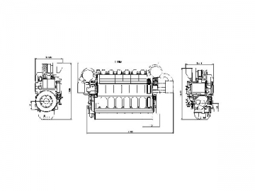 Motor marino serie G32<br /> <small>(Motor marino diesel) </small>