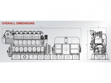 Generador marino serie G26<br /> <small>(Generador marino diesel)</small>
