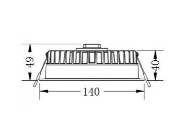 Luz Descendente Serie U, Luz Descendente SMD LED con Formas Ópticas