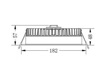 Luz Descendente Serie U, Luz Descendente SMD LED con Formas Ópticas