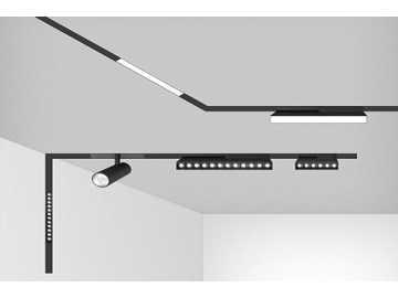 Kit de Riel de Iluminación LED Serie P, Sistema de Iluminación de Inducción Magnética