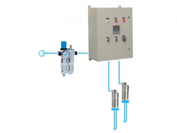 Sistema de monitoreo electroneumático de nivel de tanques