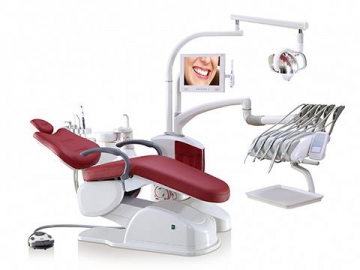 Unidad dental A6600  (cómodo sillón dental, pieza de mano, endoscopio, luz LED)