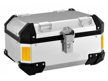 Caja superior de motocicleta  (Caja trasera de aluminio con rejilla)