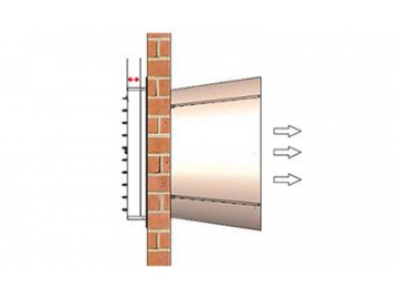 Extractor con rejilla, ventilador axial modelo DJF (T)