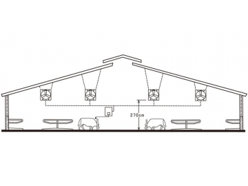 Ventilador axial suspendido