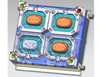 Moldes para contenedor desechable de alimentos de PP por canal caliente
