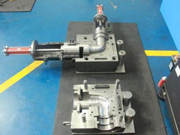 Moldes para codos de PVC de 90º, Molde de canal frío