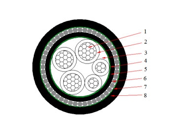 Cables NYRY de 0.6/1 kV (CU/PVC/SWA/PVC)